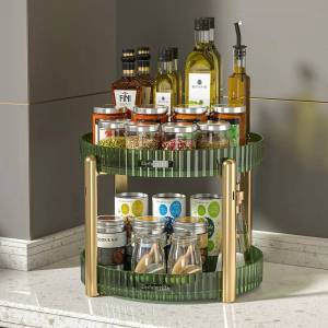 2ชั้นหมุนได้ ชั้นวางของอเนกประสงค์ ชั้นวางเครื่องสำอางค์ ชั้นวางของหมุนได้🎯🎯พร้อมส่ง🎯🎯