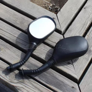 SEAMETAL Spion Sepeda Listrik Universal Oval Drat 8mm Kaca Spion Sepeda Motor