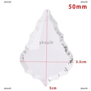 yksuib 1PC CLEAR โคมระย้ากระจกคริสตัลโคมไฟชิ้นส่วนปริซึมแขวนหยดจี้