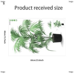 [COD] hegu สติกเกอร์ติดผนังศิลปะกระถางต้นไม้จำลองสำหรับตกแต่งห้องนอนห้องนั่งเล่น