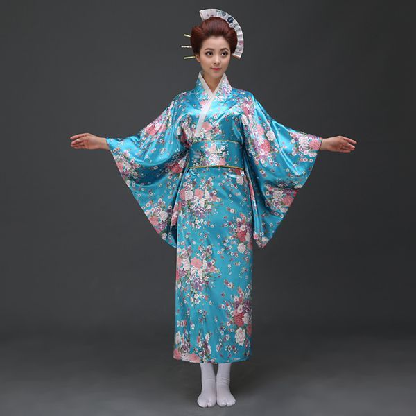 Hot Sale Japanese Women Original Yukata Dress Traditional Kimono With ...