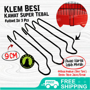 SEMPATI Klem Kawat Besi Klem Tebok Lovebird Pleci Jepitan Plat Pengait Tebok Kaki Sangkar Kandang Kapsul Burung Heloped Pleci Branjangan Anis Dll KLKWT