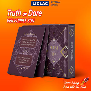 Bộ bài Truth Or Dare Ver Purple Sun Việt Hóa 50 lá phong cách Tarot Drinking Game Thách hay Thật chơi cùng bạn bè