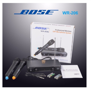 Hi-sensitivity WR-206 Two Pcs Wireless UHF Microphone