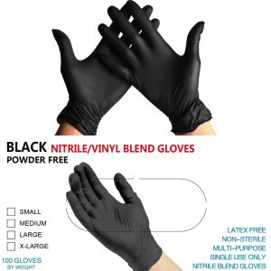 100pcs Disposable Gloves Elasticity 1 Set Latex Free Gel Gloves for Salon Hair Color Dye