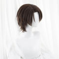 Anime blue lock yukimiya Kenyu cosplay wigs Brown 30cm short silicone man cosplay heat resistant wig. 