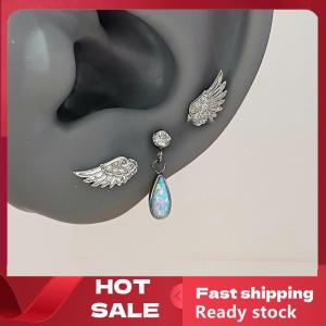 🚚【Local Express Delivery】🚚 Vintage Couples Creative Angel Wings Stud Earrings Women Punk Studs Birthday Jewelry Gift