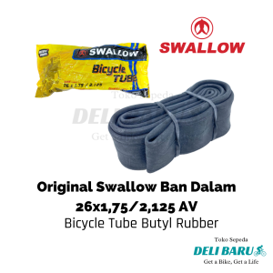Swallow ban dalam 26 x 1.75 / 2.125 pentil motor AV sepeda MTB