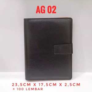 ag02 agenda kulit A5 memo souvenir kantoran barang promosi kulit sintetis block note buku tulis buku custom souvenir
