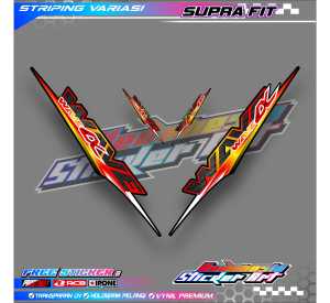 STRIPING VARIASI HONDA SUPRA FIT NEW-WAVE/ STICKER LIST MOTOR HONDA SUPRA FIT NEW