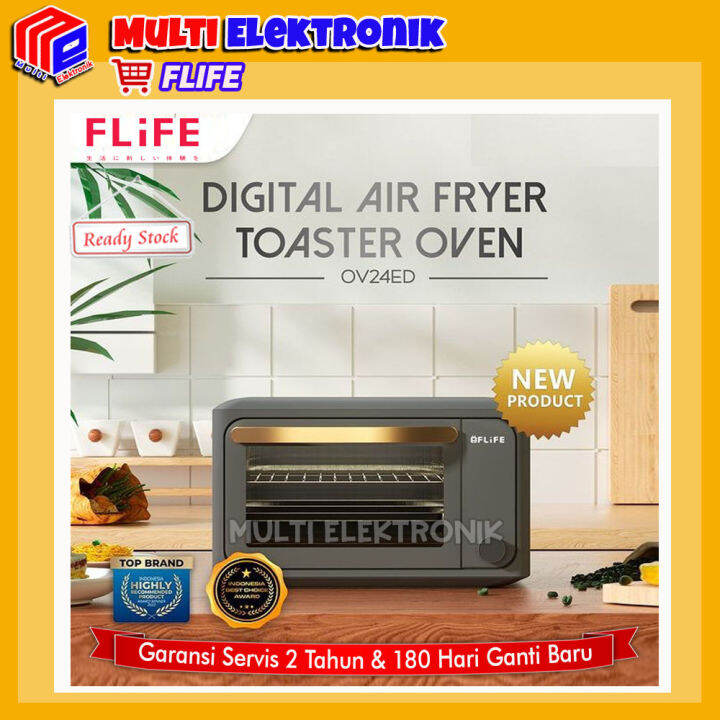 Oven Electric Digital Flife OV24ED With Air Fryer Toaster Kapasitas 24 ...