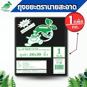 ถุงขยะดำ 26x30 นิ้ว 1 แพ็ค  รุ่นแบบหนาเหนียว ดึงได้ทีละใบ ถุงขยะ