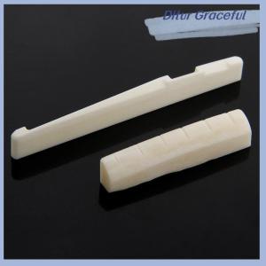 Ditur แผ่นน๊อตกระดูกควายสีงาช้างสำหรับกีตาร์อะคูสติก6สาย