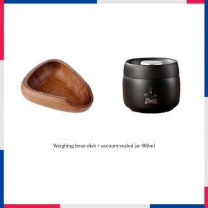 BINCOO Coffee Weighing Tray Solid Wood Hand-brewed Coffee Weighing Device Coffee Container