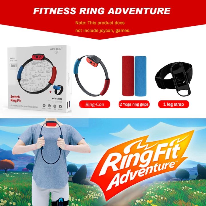 Fitness Ring with Adjustable Elastic Leg Strap Sport Band Adventure Game  Lightweight Comfortable for Nintendo Switch NS Joycon Lazada PH