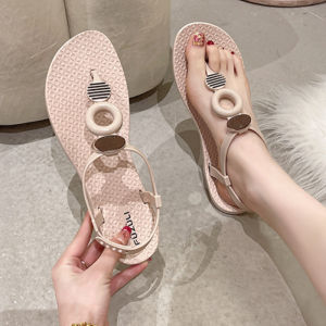 Xăng đan có khóa khoét lỗ Xăng đan đế bệt thường ngày cho Nữ ielgy