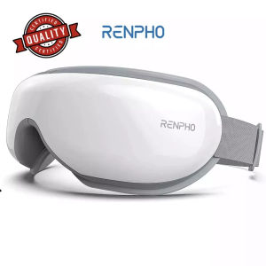 RENPHO Eye Massager with Heat Bluetooth Music Heated Massager for Migraines Relax and Reduce Eye Strain Dark Circles Eye Bags Dry Eye Improve Sleep Ideal Gifts for Women/Men