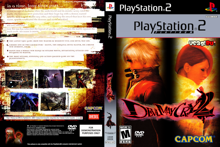 Đĩa game PS2, DEVIL MAY CRY 2 (DANTE & LUCIA). Bonus Tam Quốc Chí 3 ...