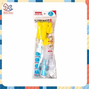 COD-6pcs Baby Bottle Cleaning Set Milk Bottle Sponge Brush Nipple Straw Brush Set Water Bottle Straw Brush Cleaner