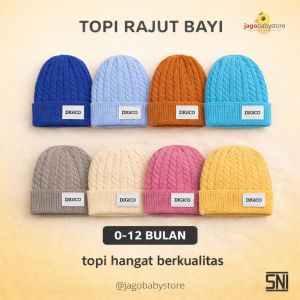 1 Pcs Topi Rajut Bayi Hangat Newborn SNI berkualitas