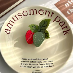 VINDY Sweet Strawberry Acetate Hair Clip Hair Clips Delicate Ponytail Shark Clip Elegant Cute Fruit Acetate Claw Clip Girls