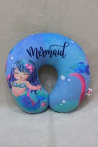 Dreamtoys96 Bantal Leher Headrest U Mermaid Printing Cute