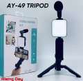 A-49U Video Making Tripod Portable Handle Stabilizer Anti-shake Camera Stabilizer Equipment For Live Video TIktok YouTube Camera Bracket Live Streaming Broadcast. 