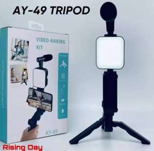 A-49U Video Making Tripod Portable Handle Stabilizer Anti-shake Camera Stabilizer Equipment For Live Video TIktok YouTube Camera Bracket Live Streaming Broadcast