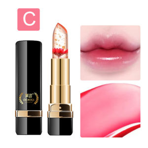 [COD]Lipstik Bunga Jelly Color Mengubah Emas Foil Hydrating Moisturizing Lip Balm -💖Catherine