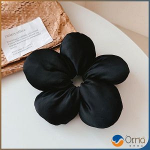 Orna ลายดอกไม้แฟชั่น ยางแต่งผมขนาดใหญ่ ยางรัดผมหางม้า ดอกไม้สามมิติ แฟชั่นเกาหลี hair band