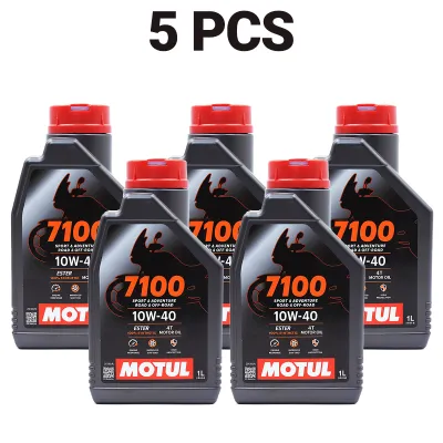เซตน้ำมันเครื่อง Motul 7100 Ester Technology10W-40 สำหรับ PCXNmaxDroneClickGrand Filano
