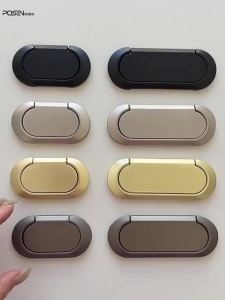 [SG Seller]Embedded Concealed Recessed Furniture Pull Handle Flip Hidden Invisible Drawer Grip Minimalist Hardware Knob