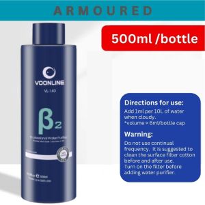 Voonline β2 Water Purifier Treatment Cleaner Clear Aquarium for Fish Tank