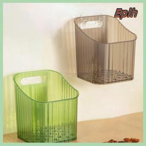 [Epih] 1pcs Kitchen Garlic Ginger And Onion Transparent Storage Basket Wall-Hanging Small Wall-Mounted Storage Box Storage Rack