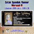 Spanduk Banner Wedding Ukuran 200 cm x 100 cm. 