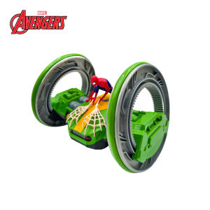 Marvel Original - 2.4GHz Spiderman Full-Function 2-Wheeled Strike Remote Control Stunt Car w/ USB Charging