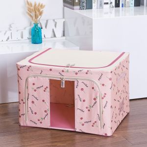 HỘP ĐỰNG CHĂN MÀN QUẦN ÁO ĐA NĂNG KHUNG SẮT - HỘP ĐỰNG ĐỒ LIVING BOX