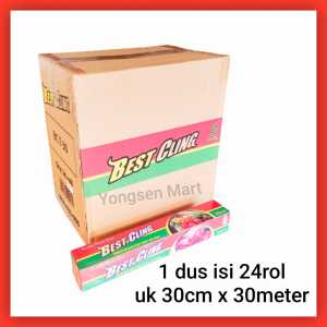( 1 DUS ) Plastik wrap pembungkus buah dan makanan Best cling  Best fresh   Cheffy cling 30 cm