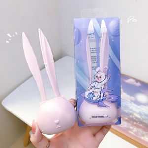 Máy Tỉa Lông Mày Thiết Kế Hình Thỏ Dễ Thương 2 Cái/bộ Máy Cạo Lông Mặt Dao Tỉa Lông Mày Môi Bộ Dụng Cụ Trang Điểm Làm Đẹp