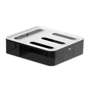 Justliving 1 bao nhựa PC Túi Baggie Túi Ngăn Kéo Tổ Chức treo tường bằng nhựa Thực Phẩm Lưu Trữ Túi bao đựng Tương Thích Với Quart Bánh Sandwich/ Snack Và Gallon Các Loại Túi-4 Khe Cắm đồ dùng nhà bếp