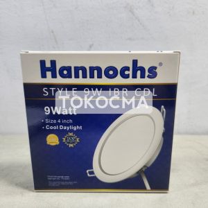 Hannochs Style Lampu LED Downlight Panel Slim Tipis IBR Bulat 3w 5w 7w 9w 12w 15w 20w Cahaya Putih