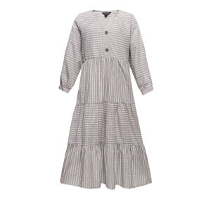 MFMW Aeena Dress Gamis Coklat Motif