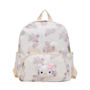 SDFBN Kitty Cat Cartoon Kuromi Melody Backpack Cinnamoroll Pachacco Cute Shoulder Bag Sweet Large Capacity Children School Bag Children