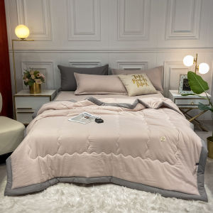 Màu trơn chăn bông chăn bông không gây dị ứng cỡ đại Nữ Hoàng Một cỡ đơn Nữ Hoàng King size Chăn điều hòa