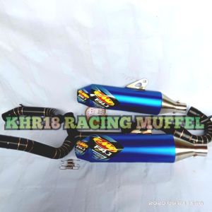 Knalpot crf FMF f4.1 blue long cabang 2 KLX D-tracker wr155