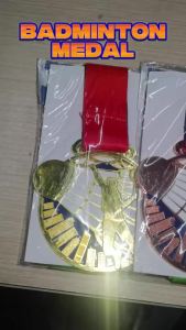 Badminton Medal 25 Pcs Gold Silver Bronze Sports Award Comition Champion