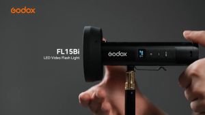 GODOX FL15Bi 15w Bi-Color 2800K to 6500K LED Video Light Portable Outdoor 1/4" 20 Threaded Hole
