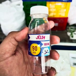 (90 PCS) Botol Jelly 100 ml Botol Air Zam Zam 100 ml Botol Madu 100 ml Botol Plastik 100ml