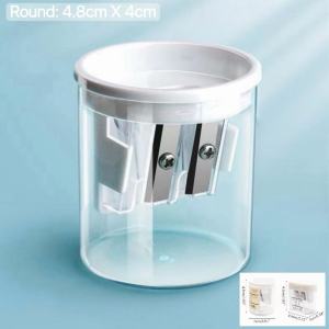 BIN LU Minimalist Transparent 2-Hole Pencil Sharpener Sharp Metal Blade Sturdy Plastic Case Shavings Container School Supplies Student Essentials Gift Ideas Giveaways Back to School 2026 Stationery PH Mura Sulit Ready Stock Fast
