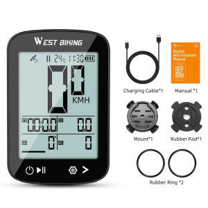 Đồng hồ đo tốc độ xe đạp cao cấp định vị vệ tinh GPS WEST BIKNG